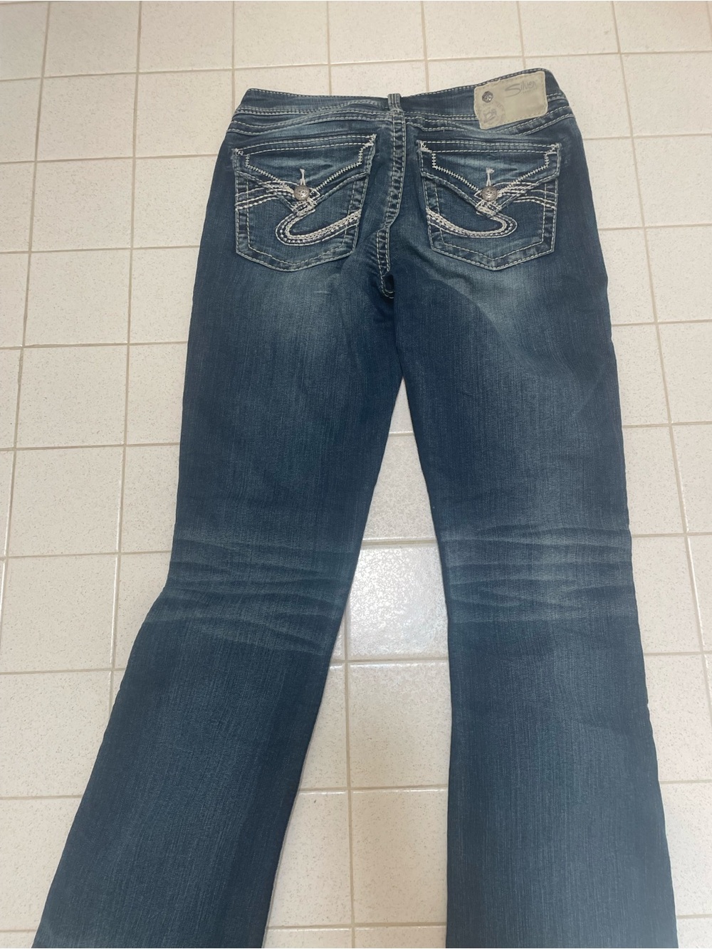 Silver Tuesday Women's Dark Blue Bootcut Jeans